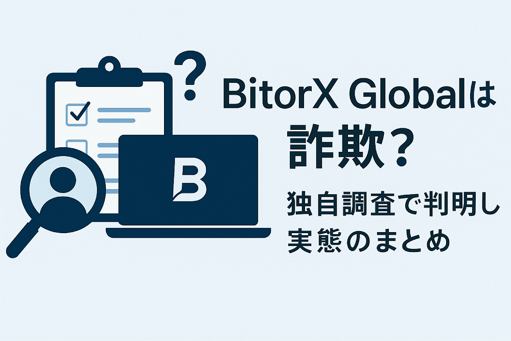 BitorX Globalは詐欺？独自調査で判明した実態のまとめ