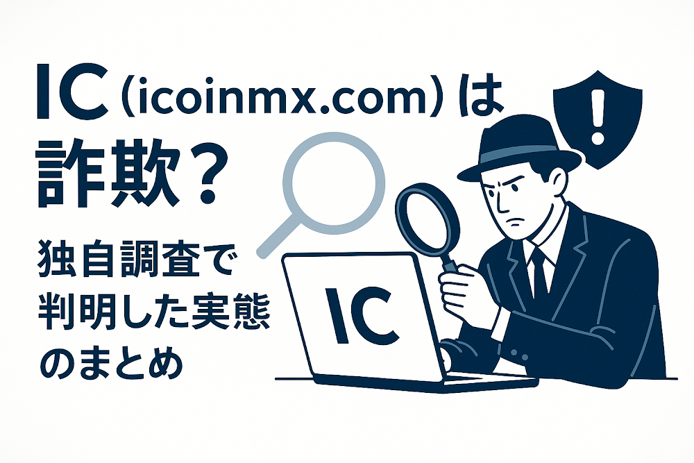 IC(icoinmx.com)は詐欺?独自調査で判明した実態のまとめ