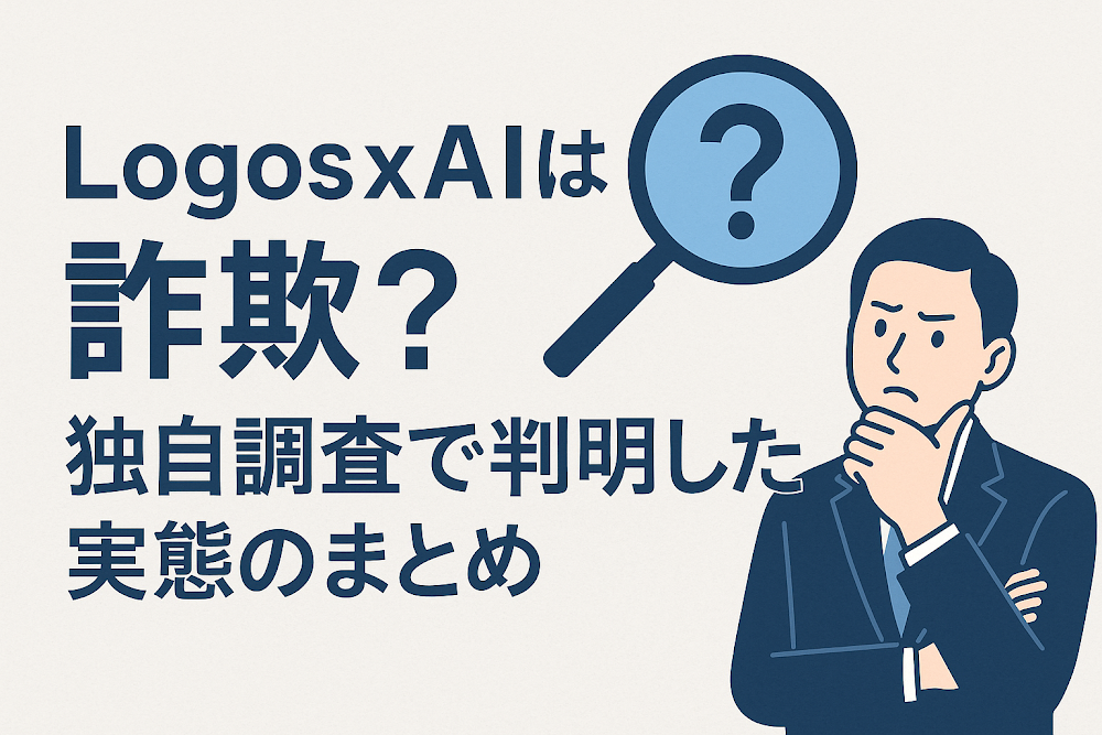 Logos x AIは詐欺?独自調査で判明した実態のまとめ