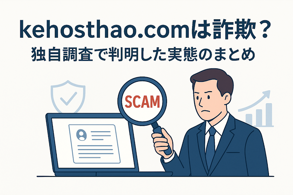 kehosthao.comは詐欺?独自調査で判明した実態のまとめ