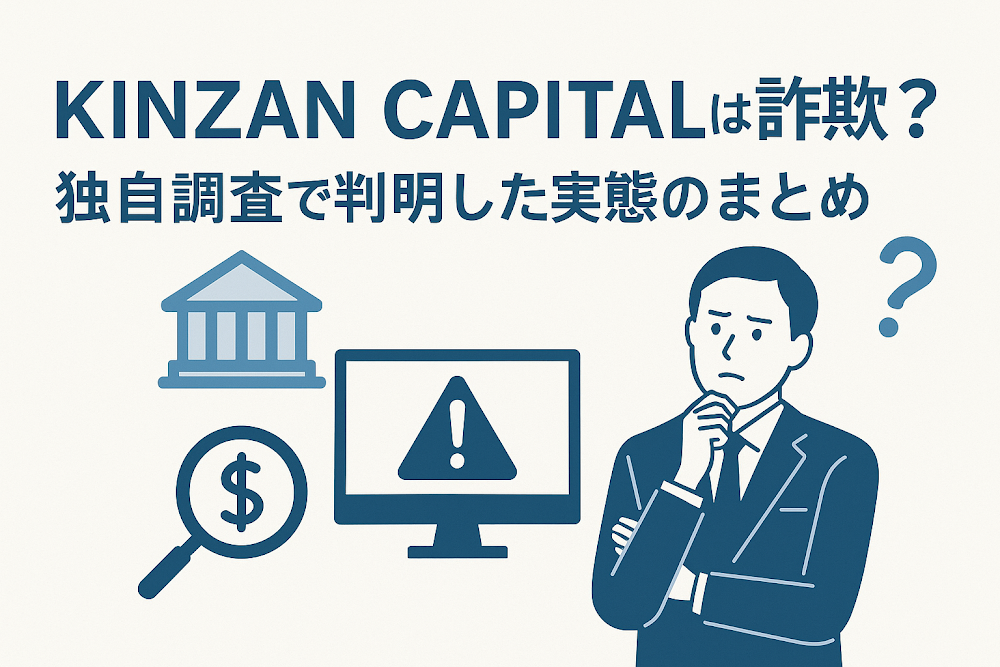 KINZAN CAPITALは詐欺?独自調査で判明した実態のまとめ