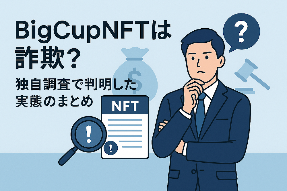 BigCupNFTは詐欺?独自調査で判明した実態のまとめ