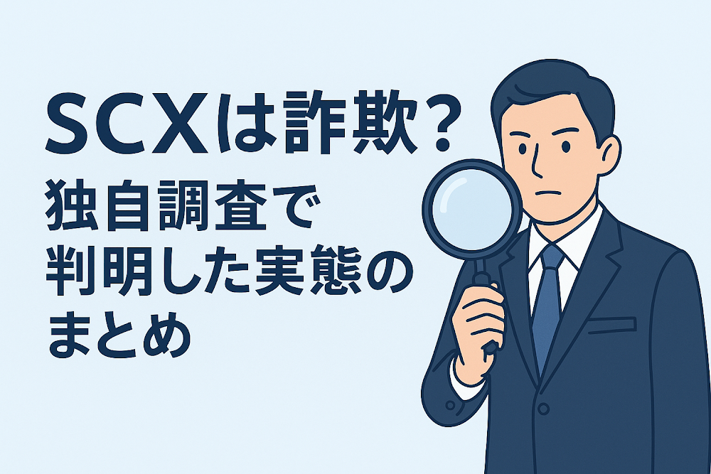 SCXは詐欺？独自調査で判明した実態のまとめ