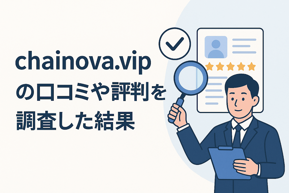 chainova.vipの口コミや評判を調査した結果