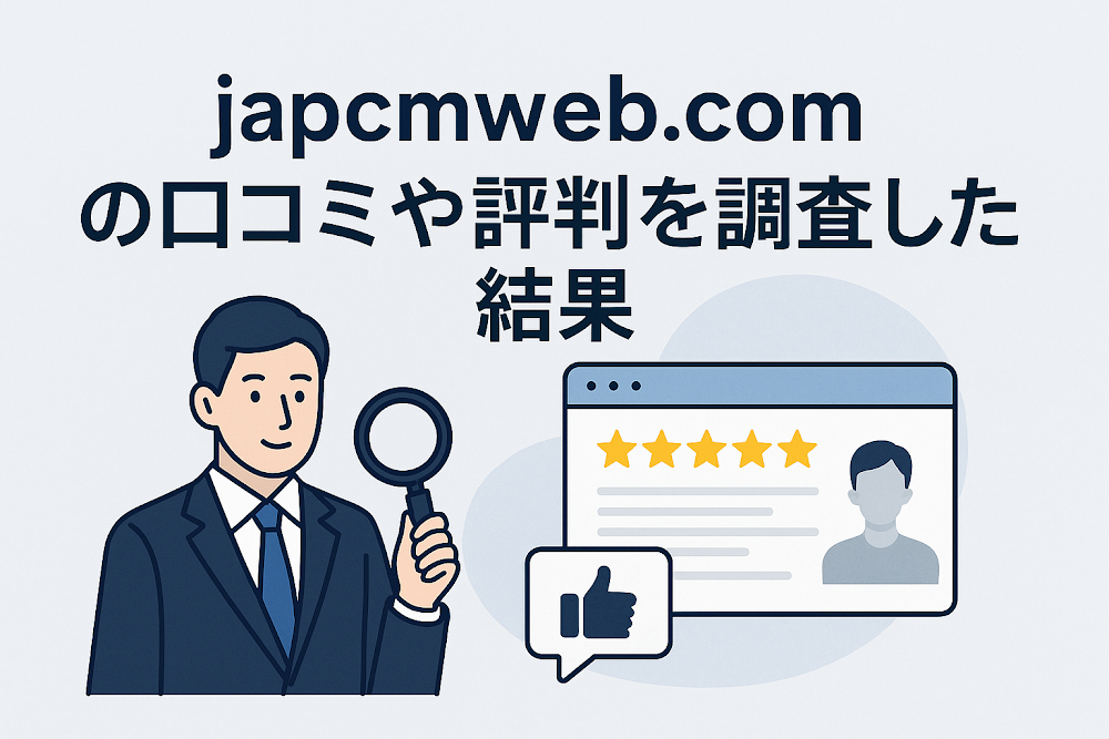 japcmweb.comの口コミや評判を調査した結果