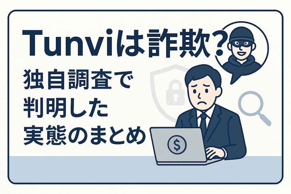 Tunviは詐欺?独自調査で判明した実態のまとめ