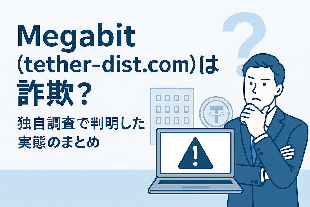 Megabit（tether-dist.com）は詐欺？独自調査で判明した実態のまとめ