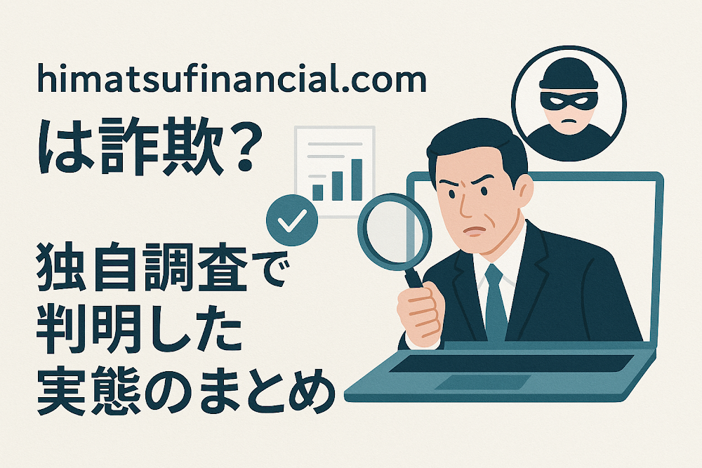 himatsufinancial.comは詐欺？独自調査で判明した実態のまとめ