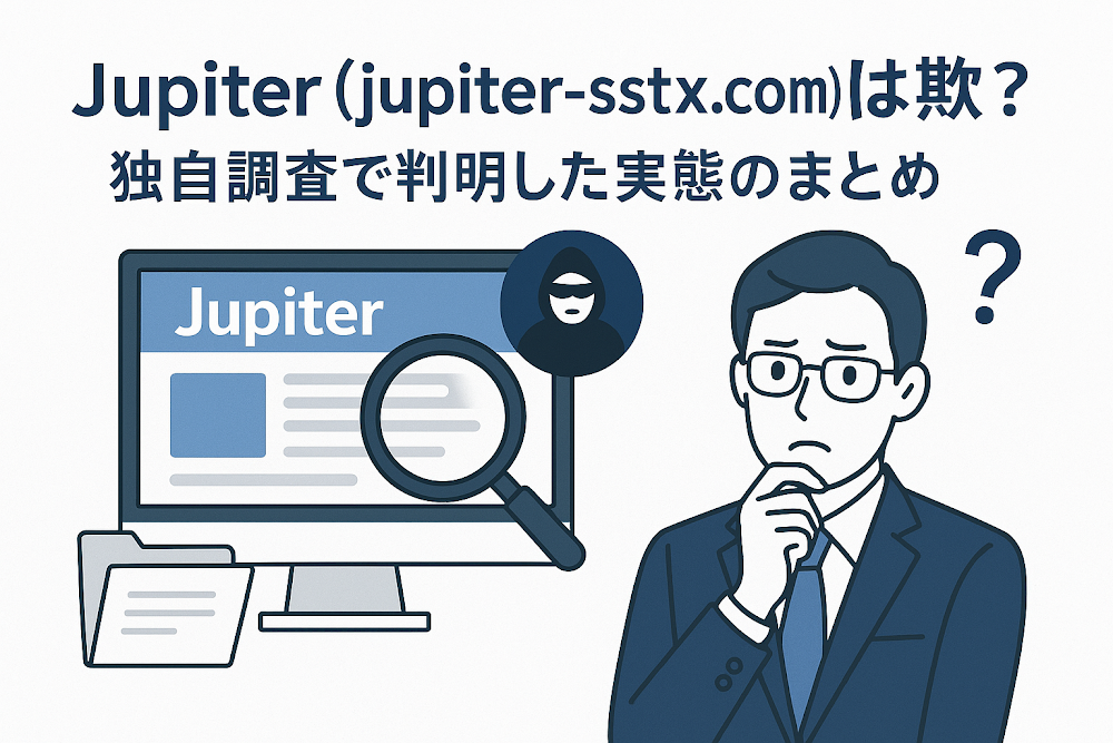 Jupiter(jupiter-sstx.com)は詐欺?独自調査で判明した実態のまとめ