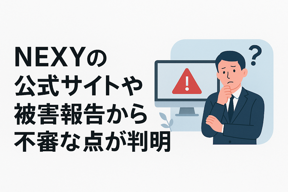 NEXY(nexy103.top)の公式サイトや被害報告から不審な点が判明