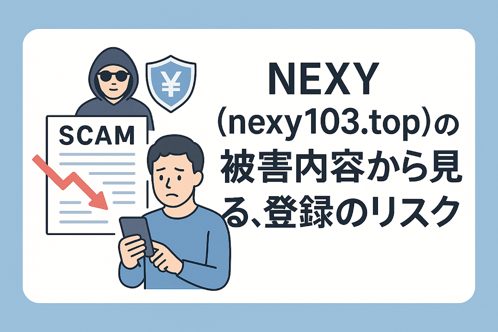 NEXY(nexy103.top)の被害内容から見る、登録のリスク
