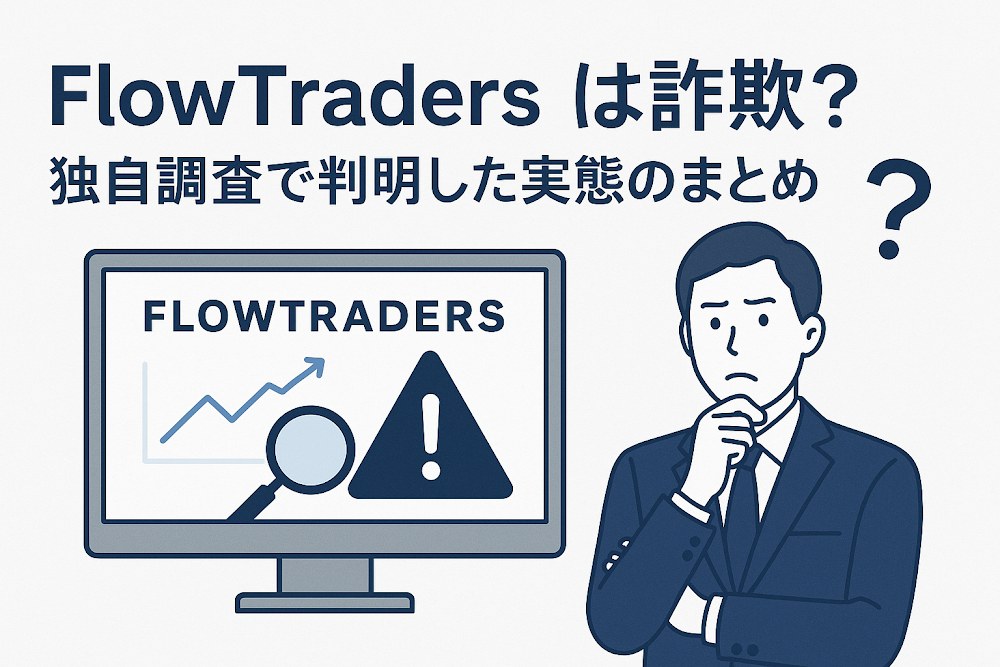 FlowTraders(flowtrader.trade)は詐欺?独自調査で判明した実態のまとめ