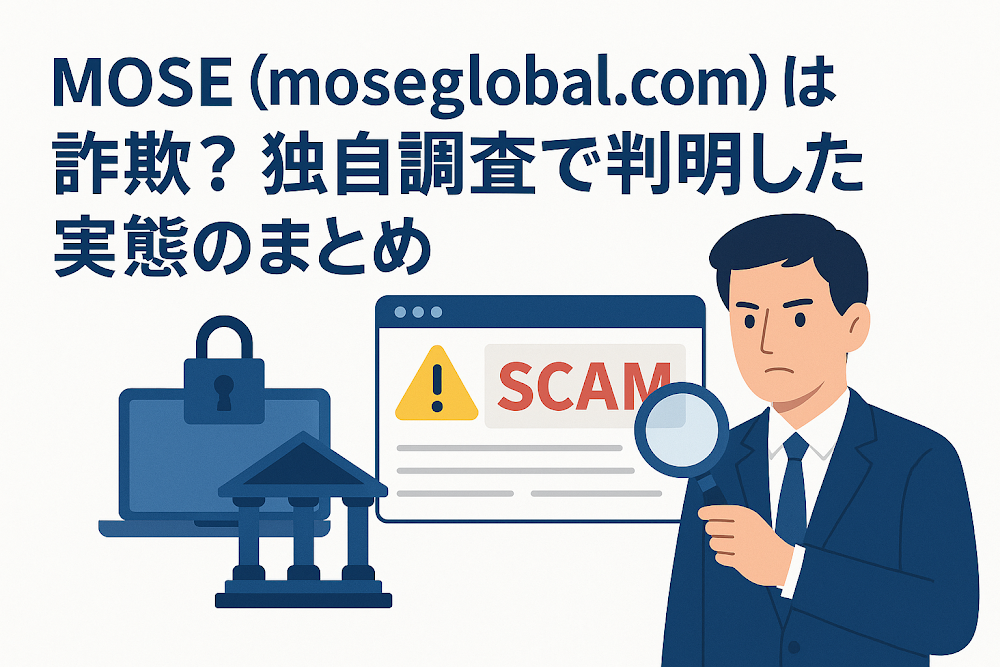MOSE（moseglobal.com）は詐欺？独自調査で判明した実態のまとめ