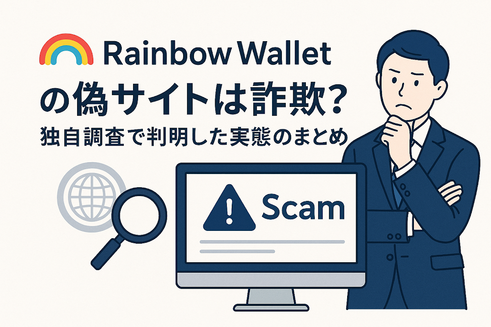 Rainbow Walletの偽サイトは詐欺？独自調査で判明した実態のまとめ
