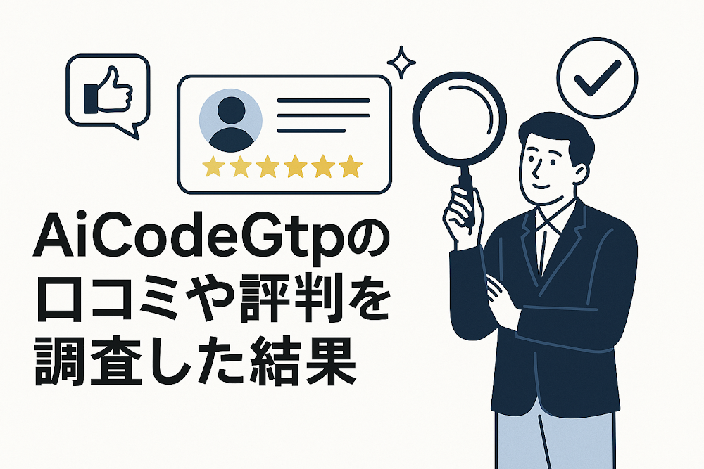 AiCodeGtpの口コミや評判を調査した結果
