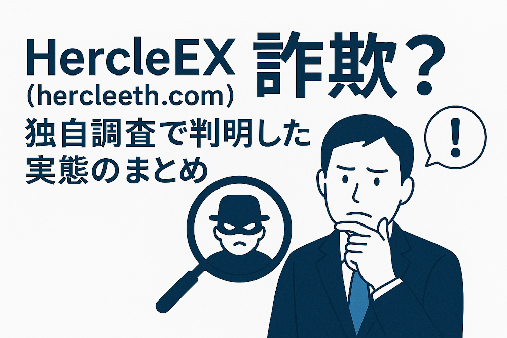 HercleEX(hercleeth.com)は詐欺?独自調査で判明した実態のまとめ