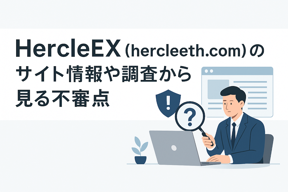 HercleEX(hercleeth.com)のサイト情報や調査から見る不審点