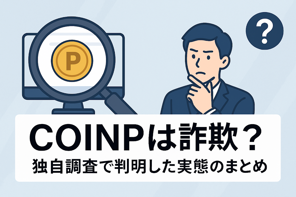 COINPは詐欺?独自調査で判明した実態のまとめ