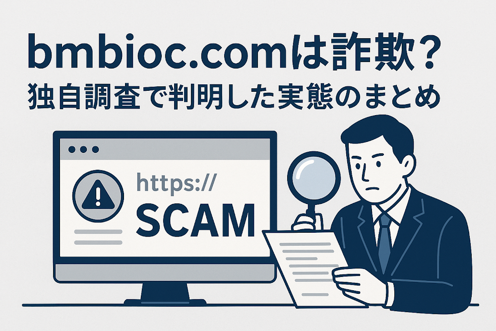 bmbioc.comは詐欺？独自調査で判明した実態のまとめ