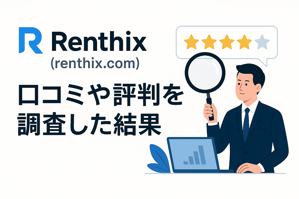 Renthix(renthix.com)の口コミや評判を調査した結果
